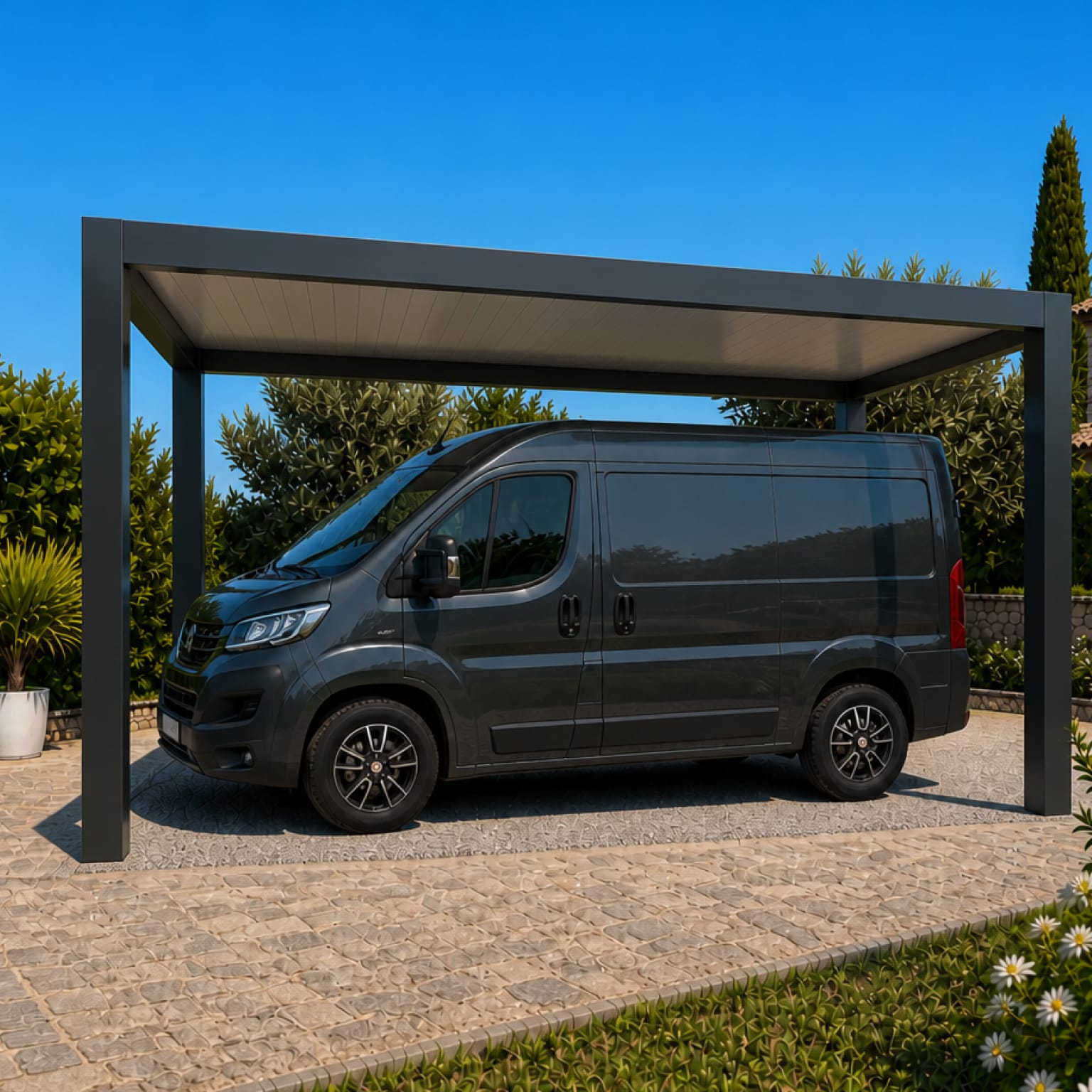 Carport Veralys avec camionnette